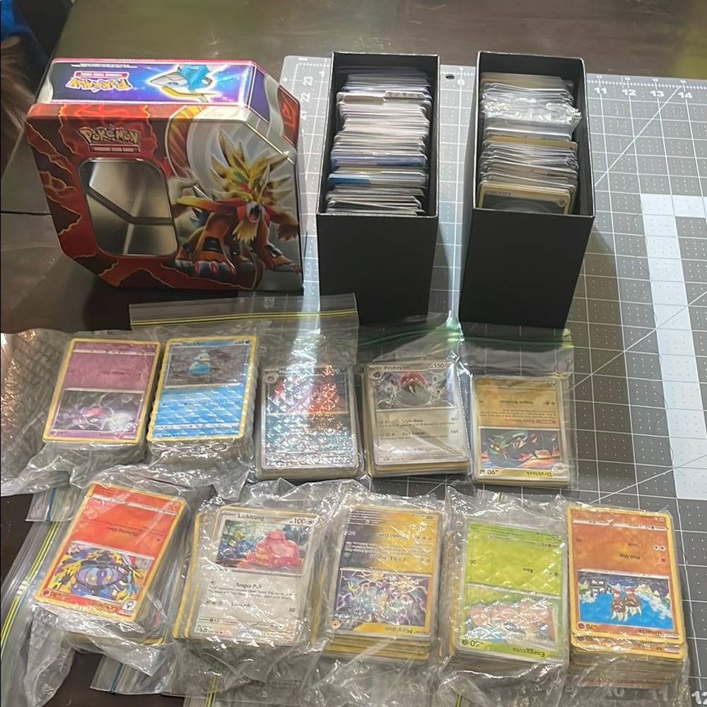 Pokemon Trading Card Collection with Tin